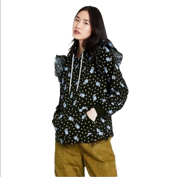 NEW • SANDY LIANG x TARGET Floral Print Ruffle Hoodie - Picture 1 of 8